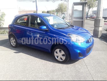 Nissan March Sense usado (2018) color Azul Electrico precio $158,000