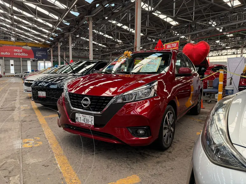 Foto Nissan March Exclusive Aut usado (2023) color Rojo financiado en mensualidades(enganche $60,000 mensualidades desde $5,200)