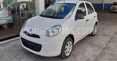Nissan March 5p Active L4/1.6 Man A/A usado (2019) color Blanco precio $134,500