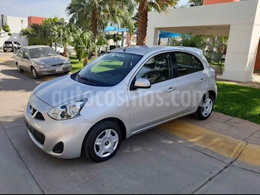 Nissan March 5p Sense L4/1.6 Aut usado (2018) color Blanco precio $168,000