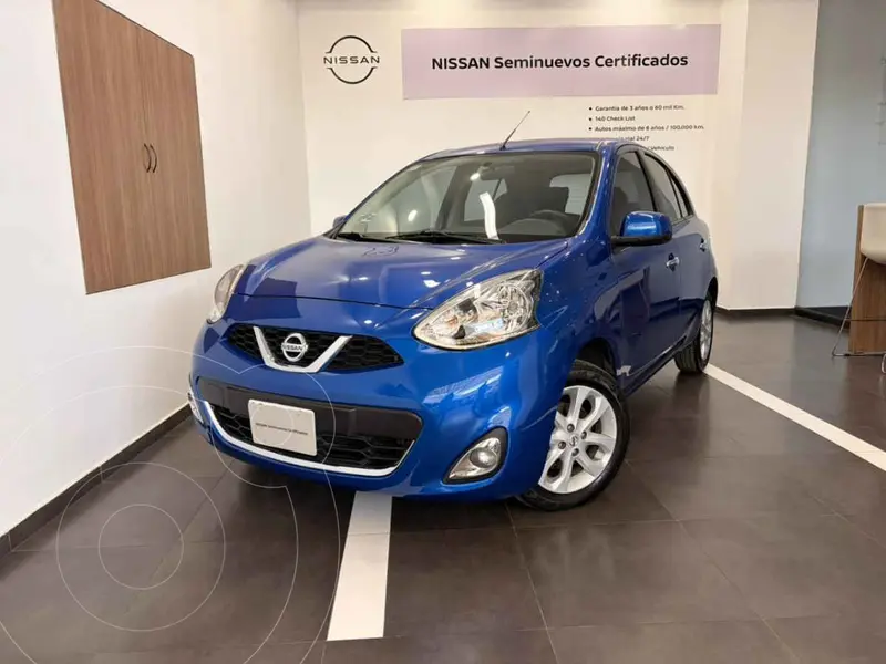 Foto Nissan March Advance Aut usado (2020) color Azul financiado en mensualidades(enganche $46,200 mensualidades desde $4,558)