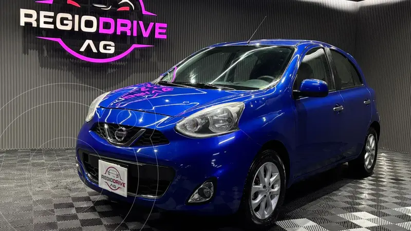 Foto Nissan March Advance usado (2019) color Azul Electrico financiado en mensualidades(enganche $39,980 mensualidades desde $5,750)