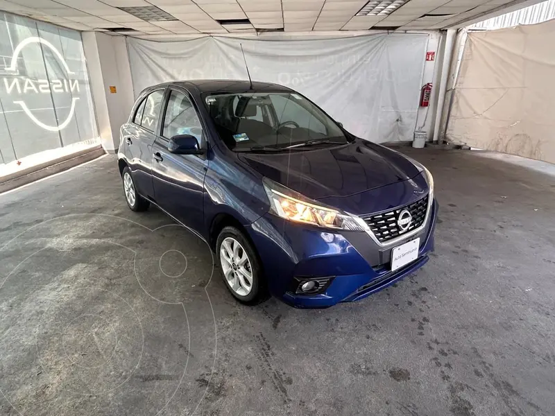 Foto Nissan March Advance usado (2022) color Azul Oscuro financiado en mensualidades(enganche $91,876 mensualidades desde $4,009)