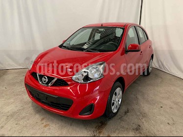 Nissan March 5p Sense L4/1.6 Aut usado (2018) color Rojo precio $139,900