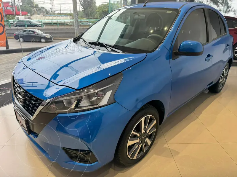 Foto Nissan March Exclusive usado (2023) color Azul financiado en mensualidades(enganche $74,938 mensualidades desde $5,730)