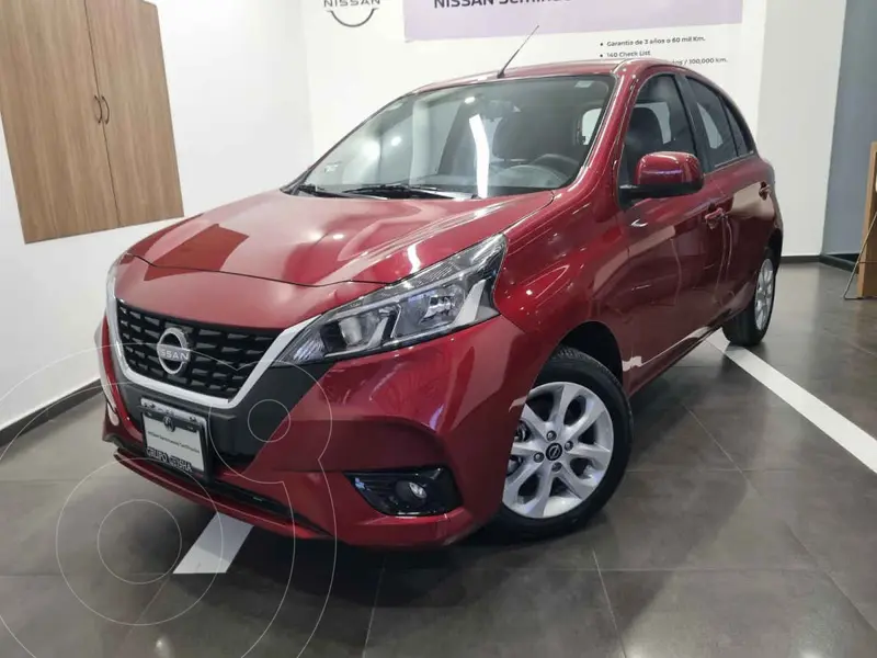 Foto Nissan March Advance Aut usado (2024) color Rojo financiado en mensualidades(enganche $57,200 mensualidades desde $5,643)
