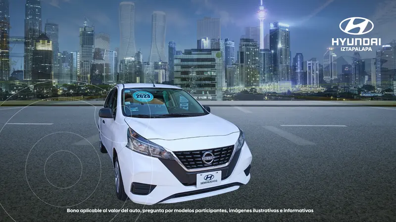 Foto Nissan March Sense Aut usado (2022) color Blanco precio $200,700