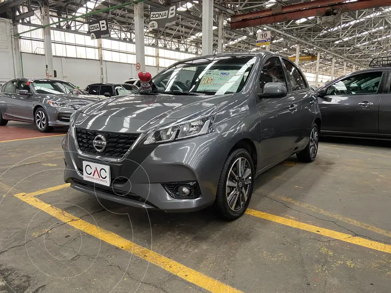 Foto Nissan March Exclusive usado (2021) color Gris Oxford financiado en mensualidades(enganche $62,400 mensualidades desde $6,656)