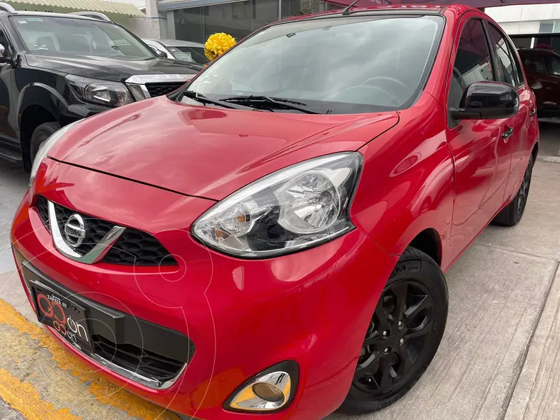 Foto Nissan March Exclusive Aut usado (2020) color Rojo financiado en mensualidades(enganche $62,500 mensualidades desde $3,625)