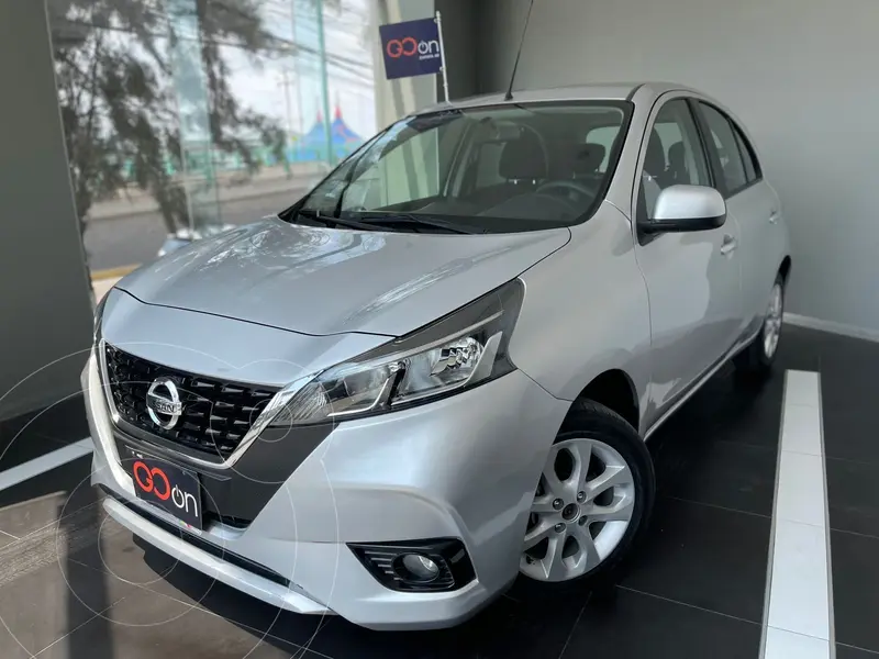 Foto Nissan March Advance usado (2021) color plateado financiado en mensualidades(enganche $57,225 mensualidades desde $4,376)