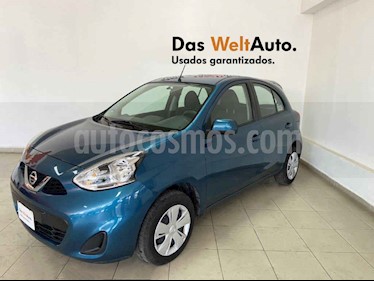 Nissan March 5p Sense L4/1.6 Aut usado (2018) color Azul precio $154,995