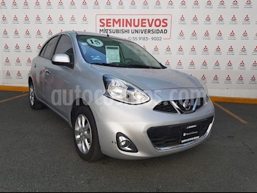 Nissan March Advance NAVI Aut usado (2015) color Plata precio $140,000
