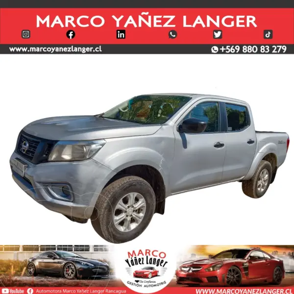 Foto Nissan Navara 2.3L LE 4x4 C/D usado (2017) color Plata precio $9.990.000