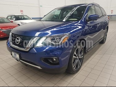 foto Nissan Pathfinder 5p Exclusive V6/3.5 Aut usado (2018) color Azul precio $585,000