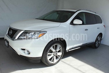 Nissan Pathfinder 5p Exclusive V6/3.5 Aut usado (2014) color Blanco precio $299,000