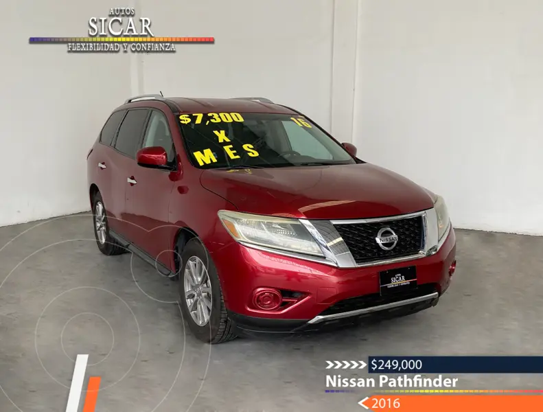 Foto Nissan Pathfinder Sense usado (2016) color Rojo precio $249,000