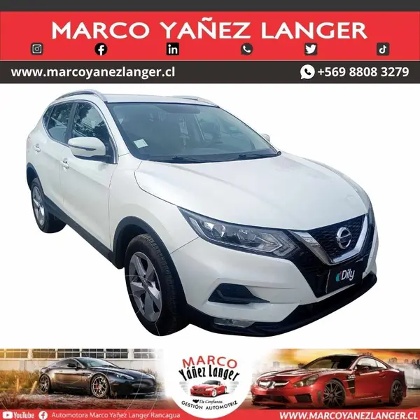 Foto Nissan Qashqai 2.0L Sense usado (2020) color Blanco precio $12.690.000