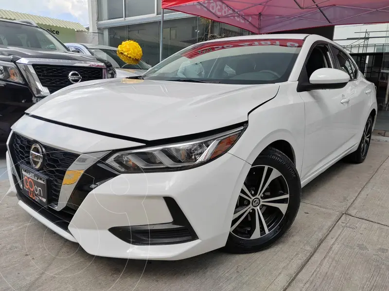 Foto Nissan Sentra Sense usado (2020) color Blanco financiado en mensualidades(enganche $77,500 mensualidades desde $4,495)