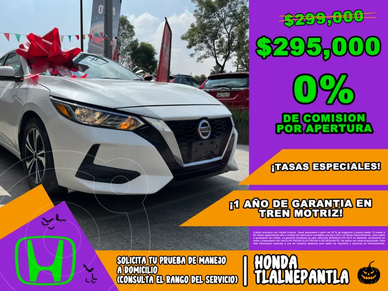 Foto Nissan Sentra Sense Aut usado (2023) color Blanco financiado en mensualidades(enganche $123,310 mensualidades desde $5,188)