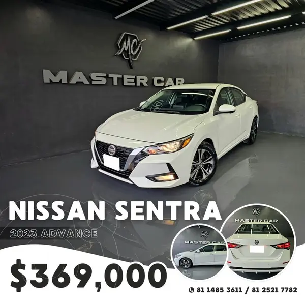 Foto Nissan Sentra Advance usado (2023) color Blanco precio $369,000