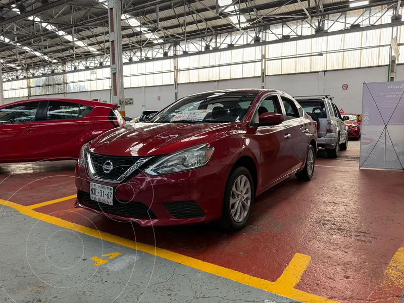 Foto Nissan Sentra Advance Aut usado (2017) color Rojo Burdeos financiado en mensualidades(enganche $45,900 mensualidades desde $4,200)