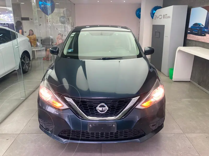 Foto Nissan Sentra Sense usado (2018) color Azul financiado en mensualidades(enganche $45,000 mensualidades desde $6,500)