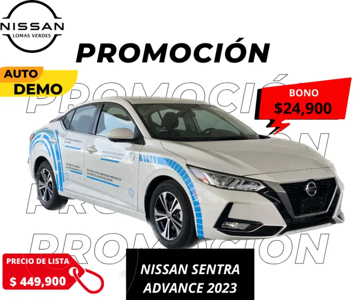 Foto Nissan Sentra Advance usado (2023) color Blanco precio $425,000