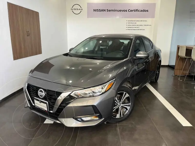 Foto Nissan Sentra Advance Aut usado (2023) color Gris financiado en mensualidades(enganche $75,900 mensualidades desde $7,487)
