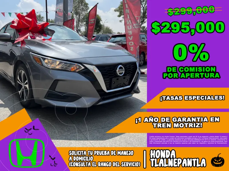 Foto Nissan Sentra Sense Aut usado (2023) color Gris financiado en mensualidades(enganche $123,310 mensualidades desde $5,188)