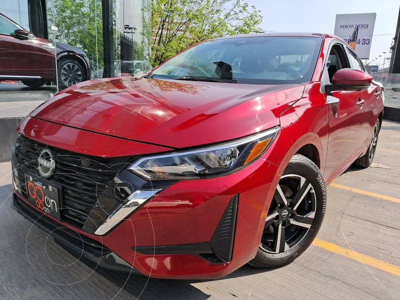 Foto Nissan Sentra Advance usado (2024) color Rojo financiado en mensualidades(enganche $103,550 mensualidades desde $7,918)