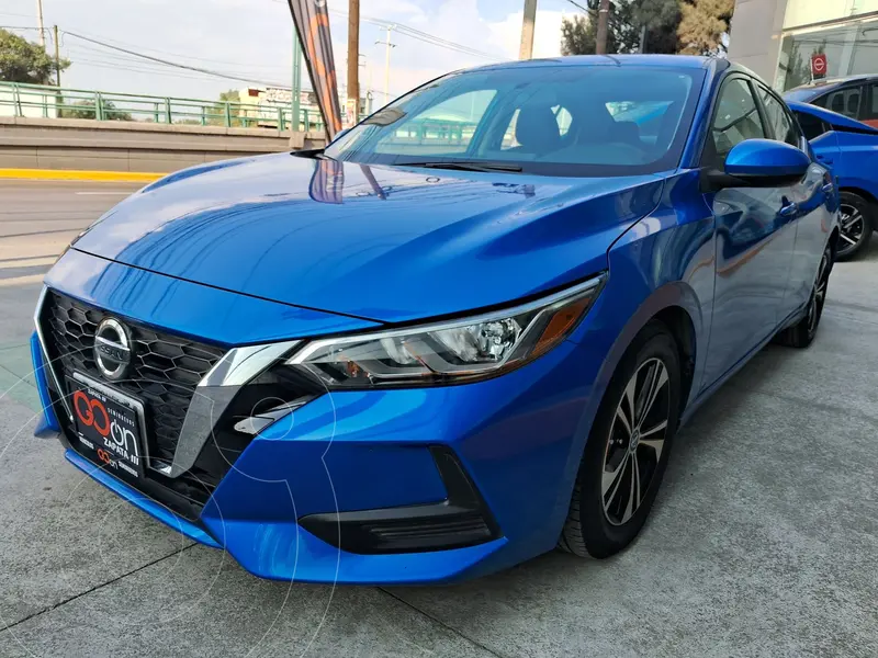 Foto Nissan Sentra Sense Aut usado (2021) color Azul financiado en mensualidades(enganche $78,208 mensualidades desde $5,980)