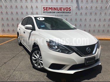 Nissan Sentra Sense Aut usado (2017) color Blanco precio $185,000