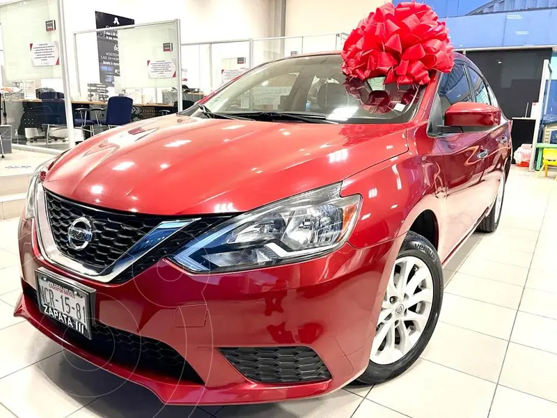 Foto Nissan Sentra Sense usado (2018) color Rojo financiado en mensualidades(enganche $67,500 mensualidades desde $6,730)