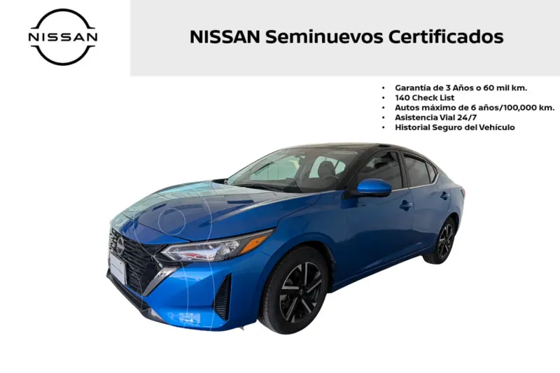 Foto Nissan Sentra Advance Aut usado (2024) color Azul precio $368,000