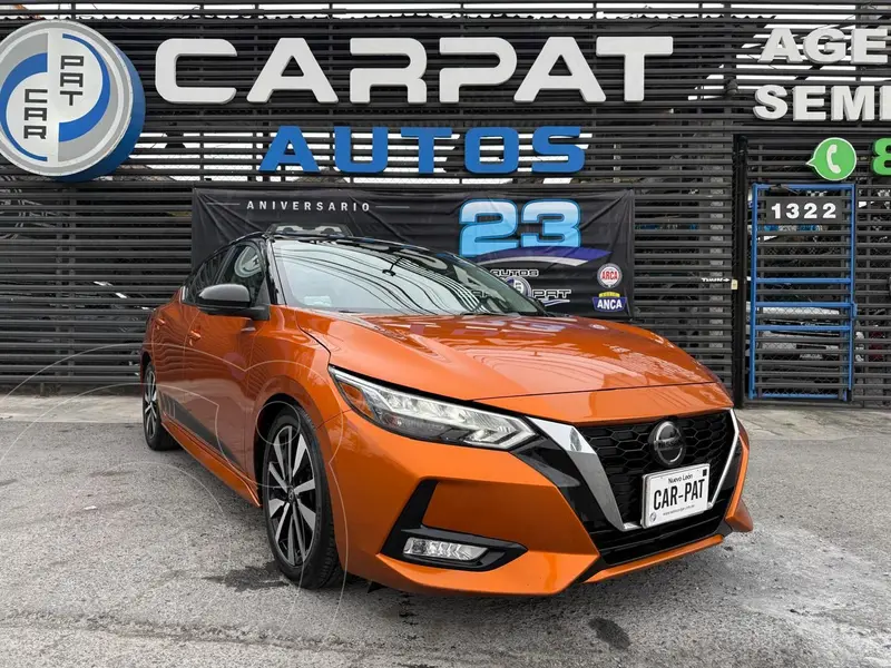 Foto Nissan Sentra Exclusive Aut usado (2021) color Naranja financiado en mensualidades(enganche $76,780 mensualidades desde $8,002)