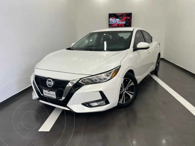 Foto Nissan Sentra Advance Aut usado (2021) color Blanco financiado en mensualidades(enganche $66,000 mensualidades desde $6,511)