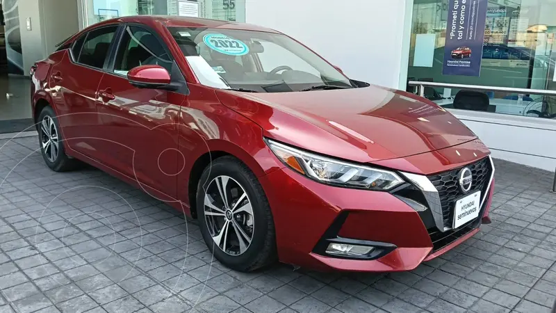 Foto Nissan Sentra Advance usado (2022) color Rojo financiado en mensualidades(enganche $127,908 mensualidades desde $5,382)