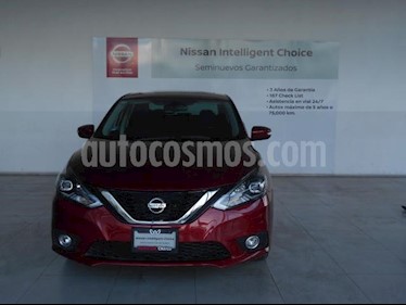Foto Nissan Sentra 4P EXCLUSIVE CVT CLIMATIC GPS PIEL QC F. LED RA-1 usado (2018) color Rojo precio $309,000