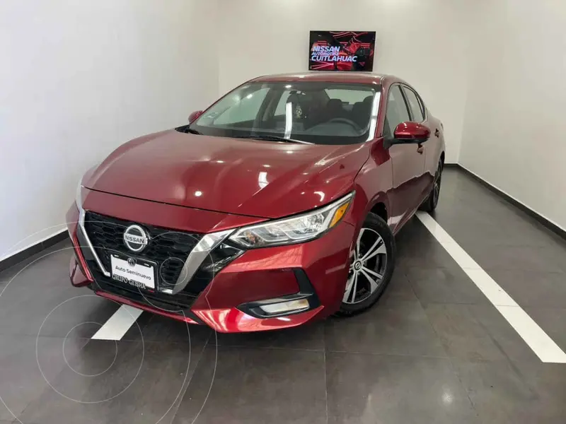 Foto Nissan Sentra Advance usado (2021) color Rojo financiado en mensualidades(enganche $63,800 mensualidades desde $6,294)
