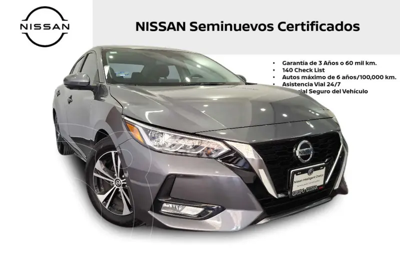 Foto Nissan Sentra Advance Aut usado (2023) color Gris financiado en mensualidades(enganche $75,460 mensualidades desde $7,444)
