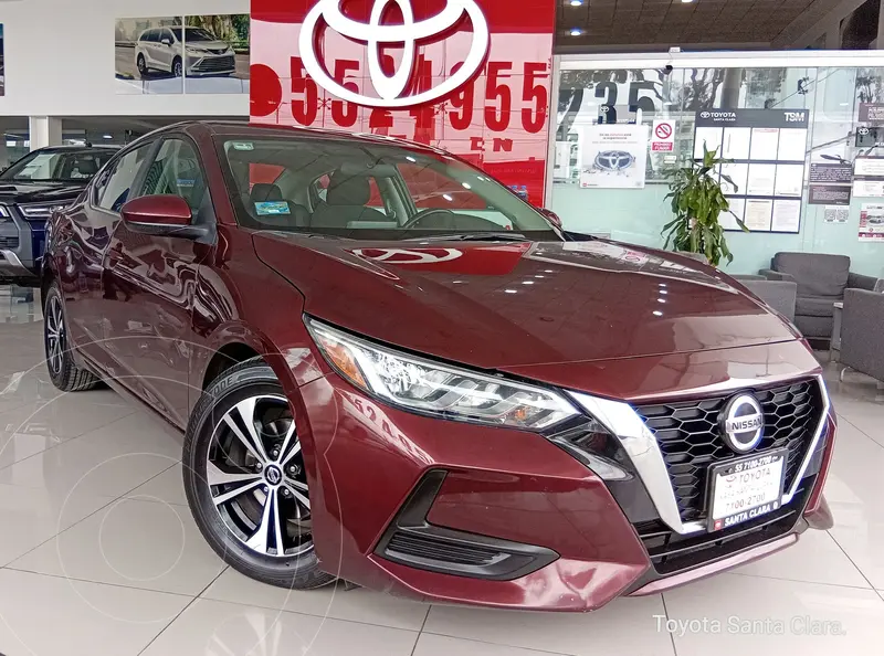 Foto Nissan Sentra Sense Aut usado (2023) color Rojo Cobrizo financiado en mensualidades(enganche $121,220 mensualidades desde $5,208)