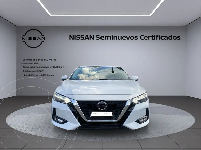 Foto Nissan Sentra Exclusive Aut usado (2020) color Blanco financiado en mensualidades(enganche $115,617 mensualidades desde $5,518)
