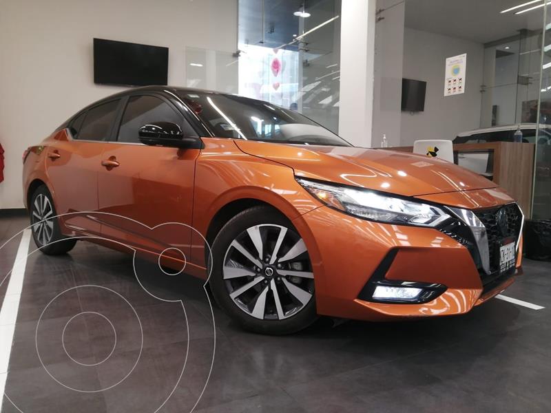 Nissan Sentra Exclusive Bi-tono Aut usado (2020) color Naranja precio $469,300