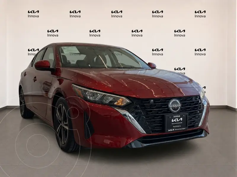 Foto Nissan Sentra Advance CVT usado (2024) color Rojo Burdeos precio $405,000