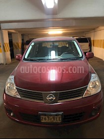 Nissan Tiida Sedan Custom Ac usado (2007) color Rojo Vivo precio $65,000