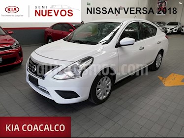 Foto venta Auto usado Nissan Versa 4p Sense L4/1.6 Aut (2018) color Blanco precio $179,000