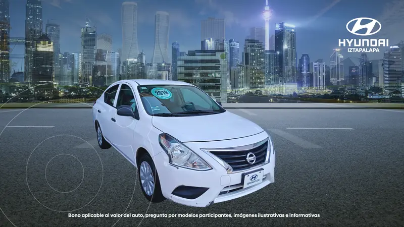 Foto Nissan Versa Drive A/A usado (2019) color Blanco precio $169,900