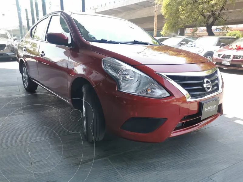 Foto Nissan Versa Sense Aut usado (2019) color Rojo financiado en mensualidades(enganche $61,250 mensualidades desde $6,441)