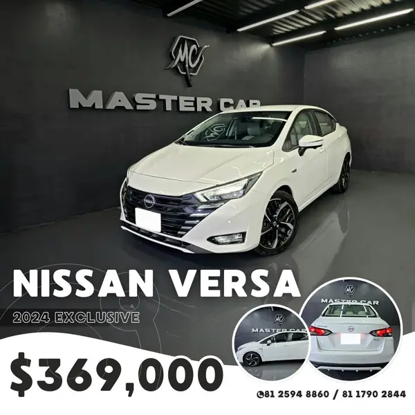 Foto Nissan Versa Exclusive Aut usado (2024) color Blanco precio $369,000