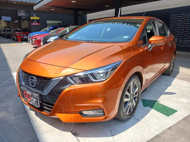 Foto Nissan Versa Advance usado (2021) color Naranja financiado en mensualidades(enganche $72,212 mensualidades desde $5,522)